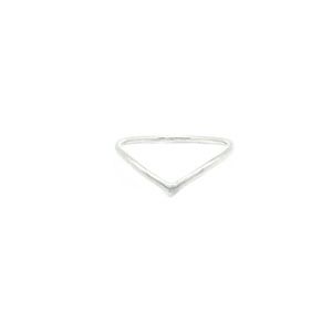 Ring Midi Chevron Wishbone Sterling Silver